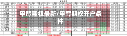 甲醇期权最新/甲醇期权开户条件-第2张图片