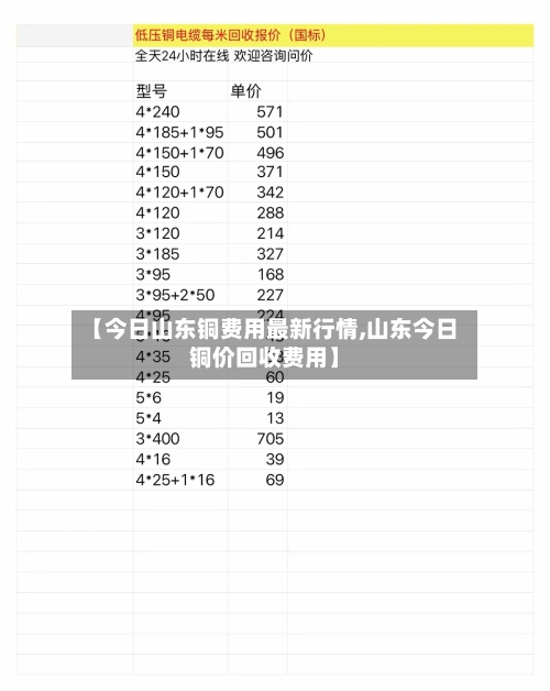 【今日山东铜费用最新行情,山东今日铜价回收费用】-第3张图片